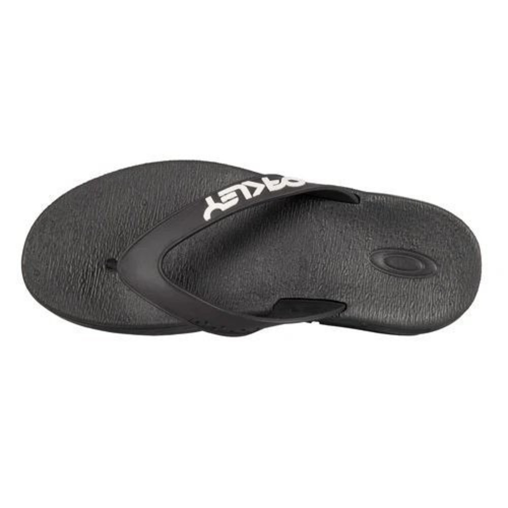 Oakley B1B Flip Flops Mens Size 11 Blackout New Sporty Casual Sandals - Picture 4 of 7